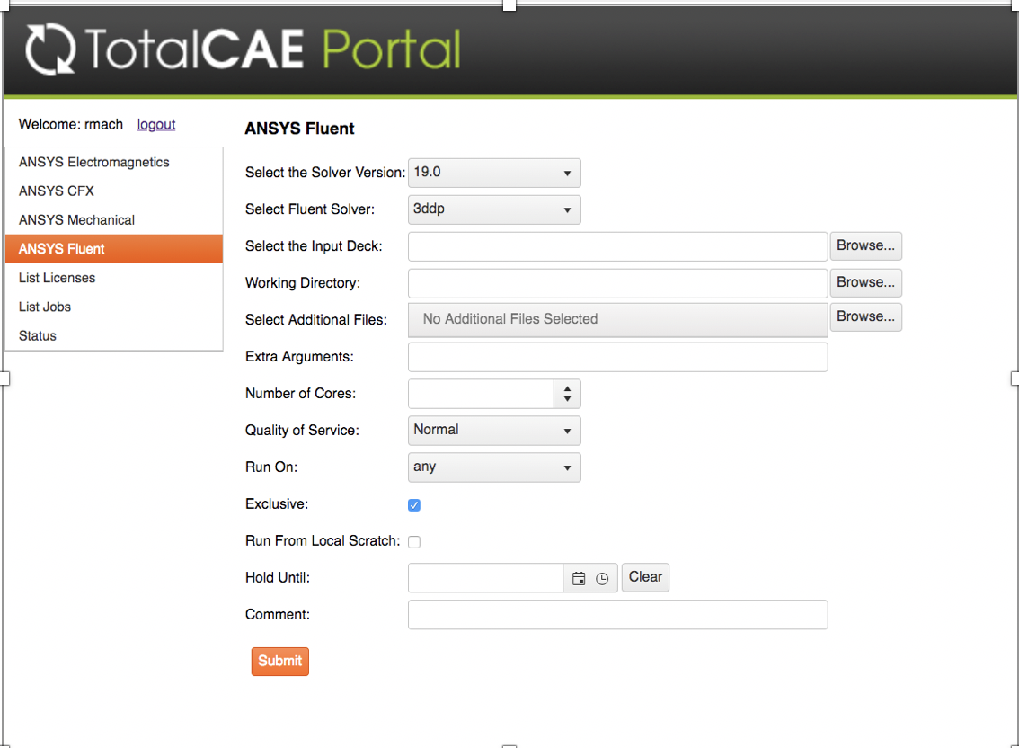 TotalCAE Portal for ANSYS
