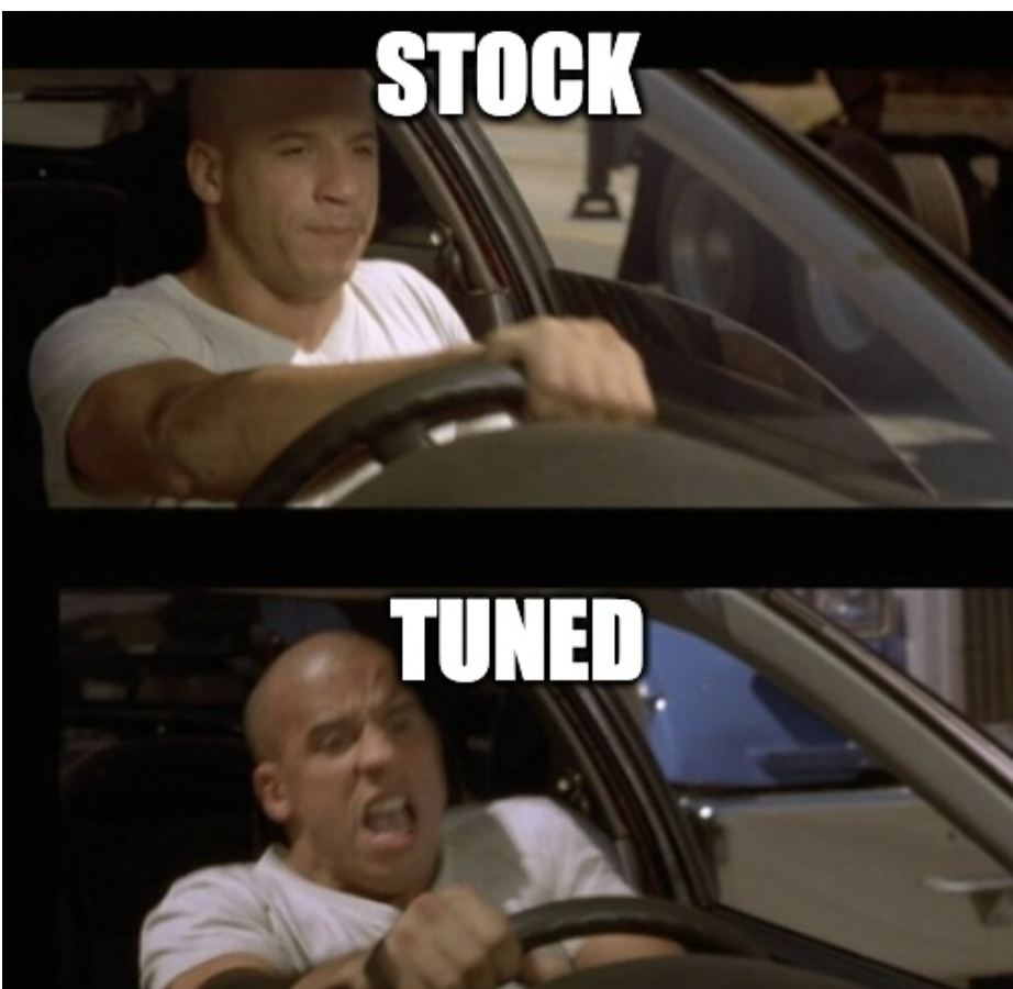 stock vs tuned